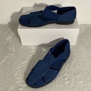 Totes Blue Denim Fisherman Sandals Women’s Size 7.5M